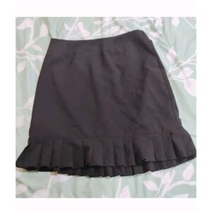Chic Black Pencil Skirt with Ruffle Hem